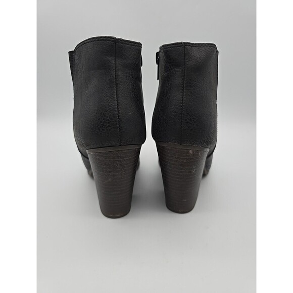 Fergalicious by Fergie Womens 6.5 M Black Zip Up Ankle Booties - Picture 4 of 10